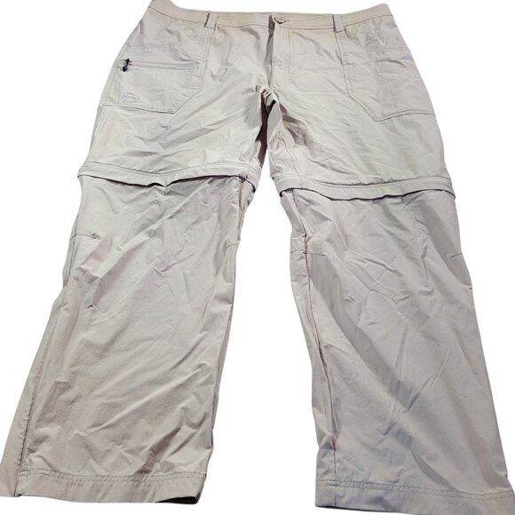 Cabelas XPG Pants Mens 44x30 Tan Cargo Performance Nylon Convertible Staining* - Picture 1 of 11